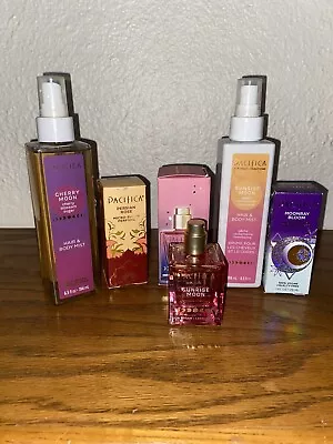 Pacifica Perfume Moon Lot Sunrise Flower Cherry Hair & Body Mist • $49.99