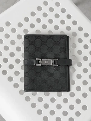 $180 • Buy Vintage Gucci By TOM FORD Wallet Purse Agenda Binder Planner Monogram Canvas GG