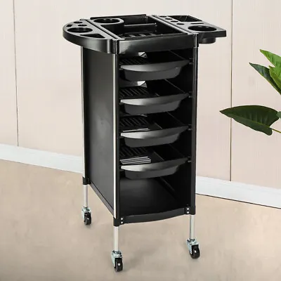 4 Drawer Salon Hairdresser Trolley Beauty Barber Storage Basket Rolling Cart UK • £38.99