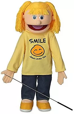 25  Smile Jesus Loves You Peach Girl Full Body Christian Ministry Puppet • $112.60