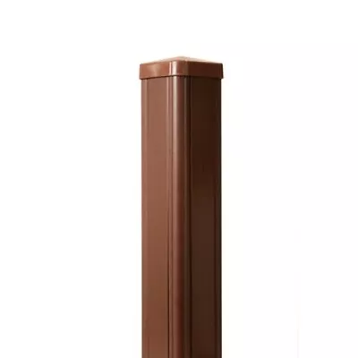 UPVC 6ft 1.8Mtr Fence Post Complete With Cap Brown Fencing • £31.99