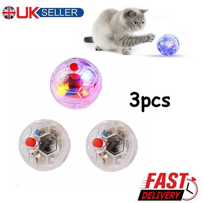 3PCS Ghost Hunting Motion Light Up Balls Flash Paranormal Equipment Pet Toy Hot • £6.75