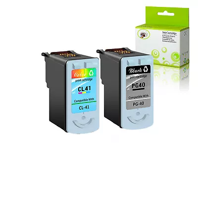 PG-40 CL-41 Ink Cartridge Fit For Canon PIXMA IP1600 MP150 MP160 MP190 MP470 • $25.38