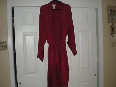 Alfani One Size 100% Silk Burgundy Robe -  One Size • $27.99