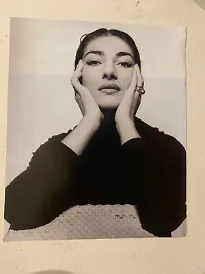 Maria Callas Opera Singer 1964 Book Photograph: Head Shot In Black • $13.95