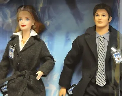 The X Files Barbie & Ken Gift Set 19630 2-Doll Mattel 1998 Collector Edition NIB • $45