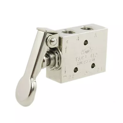 Pneumatic 2 Position 5 Way Spring Return Lever Manual Air Valve • $21.15