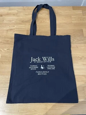 £5 • Buy Jack Wills Navy Tote Bag 14.5” X 16.5” Brand New Without Tags