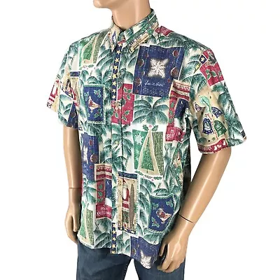 Reyn Spooner Mele Kalikimaka Shirt Mens Large Christmas Hawaiian Limited Issue • $59.99