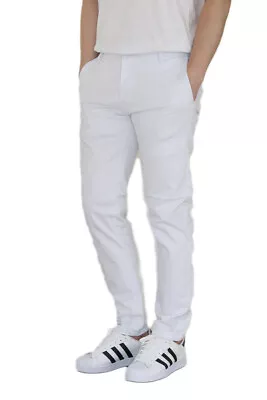 Men's Chino Twill Stretch Skinny Pants *9 Colors 28-44 Waist (fast Ship) • $24.90