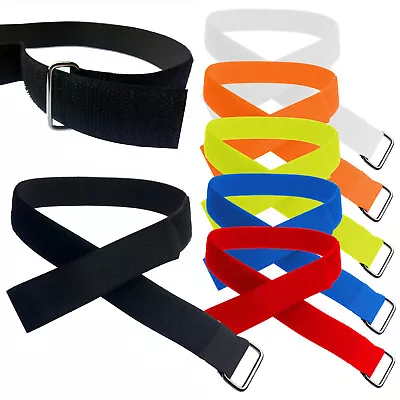 £2.99 • Buy 25mm Adjustable & Reusable Ring Straps With Metal Buckle & VELCRO® Brand Tape