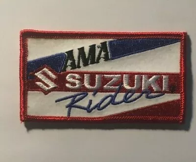 $8.95 • Buy AMA SUZUKI PATCH Suzuki Patch Ama Patch 3.75  X 2 1/8 Sew On Patch Sukuzi Patch