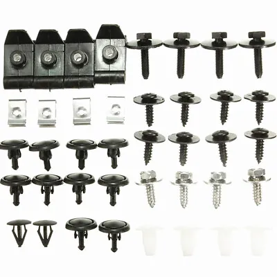 40x Car Engine Undertray Retainer Clips Fastener Auto Fender Splash Guard Screws • $17