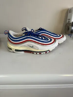 Nike Air Max 97 All Star Jersey White Blue Red Shoe 921826-404 Mens Sz 10 No Box • $49
