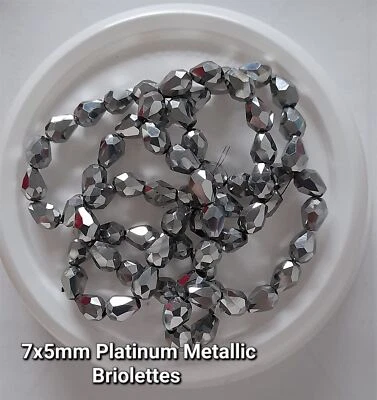£2.95 • Buy Faceted Tear Drop Glass Crystal Beads, Choose Colour 6x4 7x5 8x6 11x8 15x10