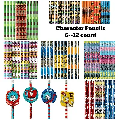 No. 2 Pencils Many Licensed Characters! Party Favors! Back To School Supplies! • $9.95