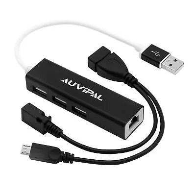 Lan Ethernet Adapter With 3 Ports Usb Otg Hub For Fire Stick Chromecast Goog • $19.99