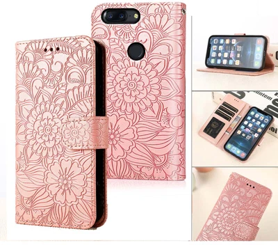$7.50 • Buy Oneplus 5T Embossed Pu Leather Wallet Case Floral