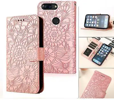 Oneplus 5T Embossed Pu Leather Wallet Case Floral • $7.50