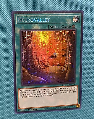 Yu-Gi-Oh! Necrovalley MAMA-EN109 Secret Pharaoh Rare NM • £175