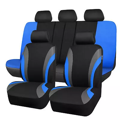 For Volkswagen Car Seat Covers 5 Sit Front Rear Full Set Cloth Cushion Washable • $28.99