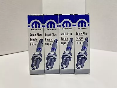 2013-2020 Chrysler Dodge Jeep Ram Fiat Set Of 4 Spark Plugs Mopar OEM. • $60.98