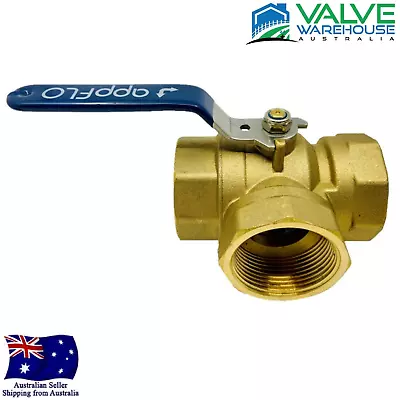 $250.58 • Buy APPFLO-Brass Three (3) Way L Port Ball Valve-Female BSP-15mm (1/2 )-50mm (2 )