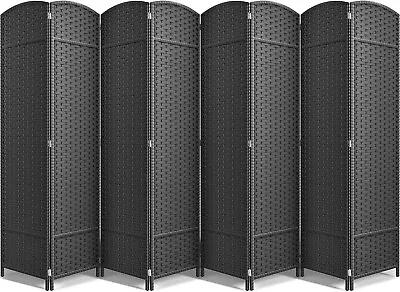 Sorbus Extra Wide 130” L Room Divider - Foldable 8 Panel Privacy Screen (Grey) • $74.99