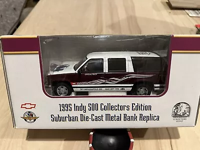 1995 Indy 500 Collectors Edition Chevy Suburban Die-Cast Bank Replica 1:24 • $14