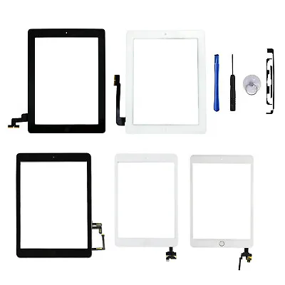 £13.99 • Buy For Apple IPad 2/3/4/5/6/7/8/9/Mini/Air Digitizer Glass Touch Screen Replacement
