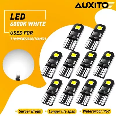 $7.89 • Buy 10X 12V T10 194 168 W5W SMD LED Car HID White CANBUS Error Free Wedge Light Bulb