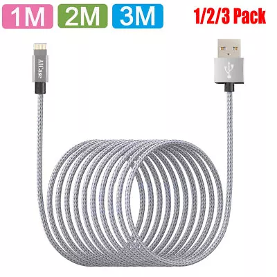IPhone Charging Cable Braided USB Charger For Apple IPhone 14 13 12 Pro Max 8 7 • $10.99