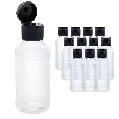 4oz Squeeze PET Plastic Bottles With Flip Cap - BPA-free Pouring Paint (12Pack) • $15.99