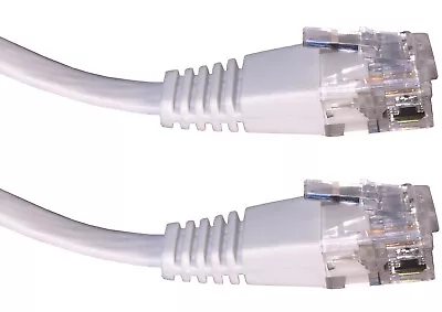£1.49 • Buy Cat 6 FLAT Ethernet Network Lead LAN Patch Cable RJ45 For PS4/Xbox TV Wholesale