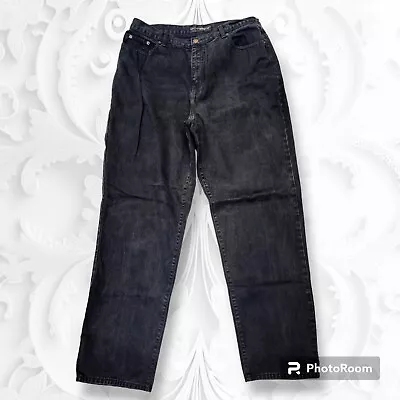 Venezia Womens Plus *Size 18 TALL*  Black Denim Jeans Straight Leg • $12