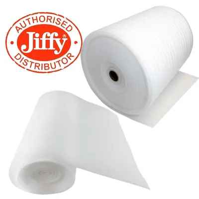 JIFFY FOAM WRAP ROLLS 500mm/1mm PACKING WRAPPING POSTING MOVING PACKAGING • £6.55