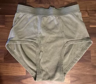 34  GAC Military Issue Men's Army Green Briefs USA Made Underwear M Soft Vtg • $19.80