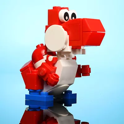 Friendly Red Dino - Custom Set Made Using LEGO Parts • $25.53