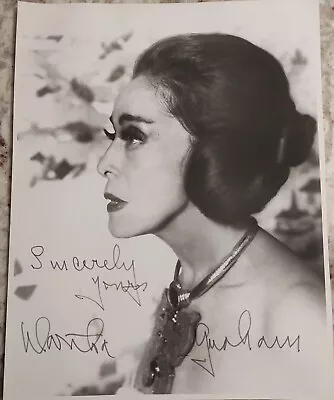 Martha GRAHAM Printed Signed Photo Vintage 8x10 • $25