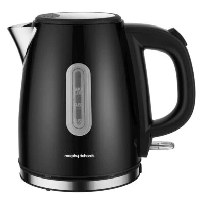 $59.95 • Buy Morphy Richards 1L Electric Kettle 2200W Equip Jug Cordless Water Boiler Black