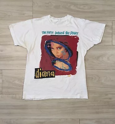 Vtg 1991 Diana Ross The Force Behind The Power Album Promo T Shirt Size Small • $140