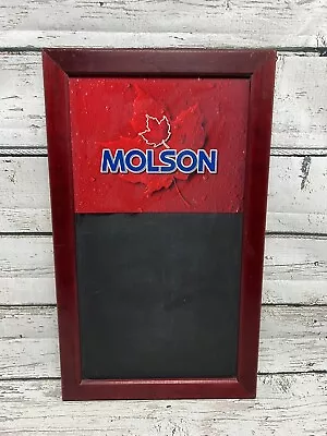 Vintage Molson Canadian Beer Logo Spell Out Wall Hanging Bar Chalkboard Sign • $50