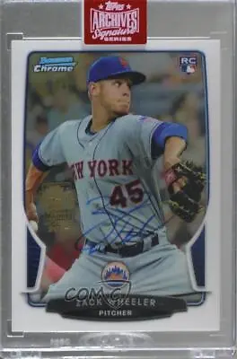 2019 Topps 1/1 Zack Wheeler (2013 Bowman Chrome) Manufacturer Buyback Auto 4l6 • $56.60