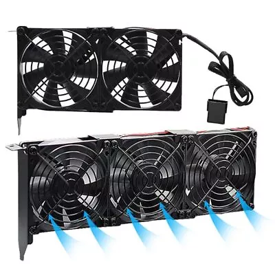 £25.38 • Buy VGA Cooler Dual-Fan/ Three Fans 80mm Graphics Card Heatsink GPU Radiator Fans