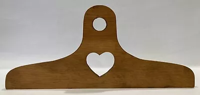 VTG Hand Cut Heart Wooden Clothes Hanger For Peg Rack Country Farmhouse Folk Art • $20