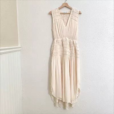 $140 • Buy Shona Joy Delphine Corded Sleeveless Midi Dress Cream Size 12