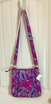 Vera Bradley Hipster Boysenberry (Retired Pattern) Crossbody Purse NWT • $30.50