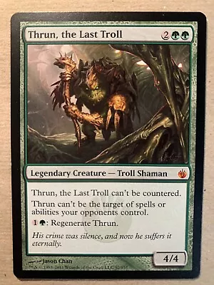 MTG 1x Thrun The Last Troll Mirrodin Besieged Modern Magic The Gathering X1 NM • $3.74