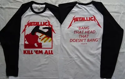 Metallica Kill 'Em All Longsleeve T-Shirt Official Thrash Metal Heavy Metal • $23.59