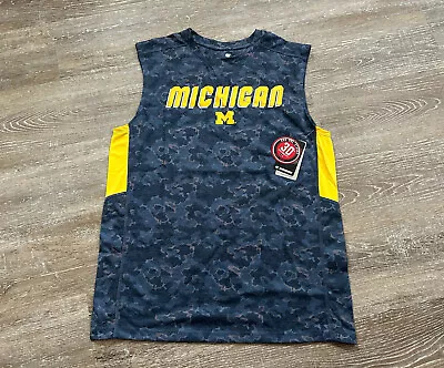 NEW Michigan Wolverines Colosseum Camo Basketball Jersey TANK Top 2022 Large • $19.99